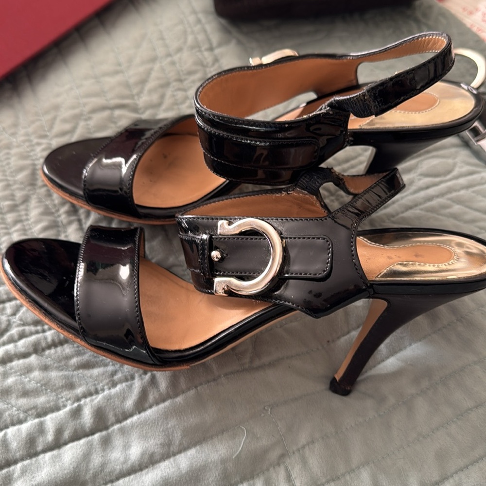 Salvatore Ferragamo Black Women's Heels - Picture 10 of 11
